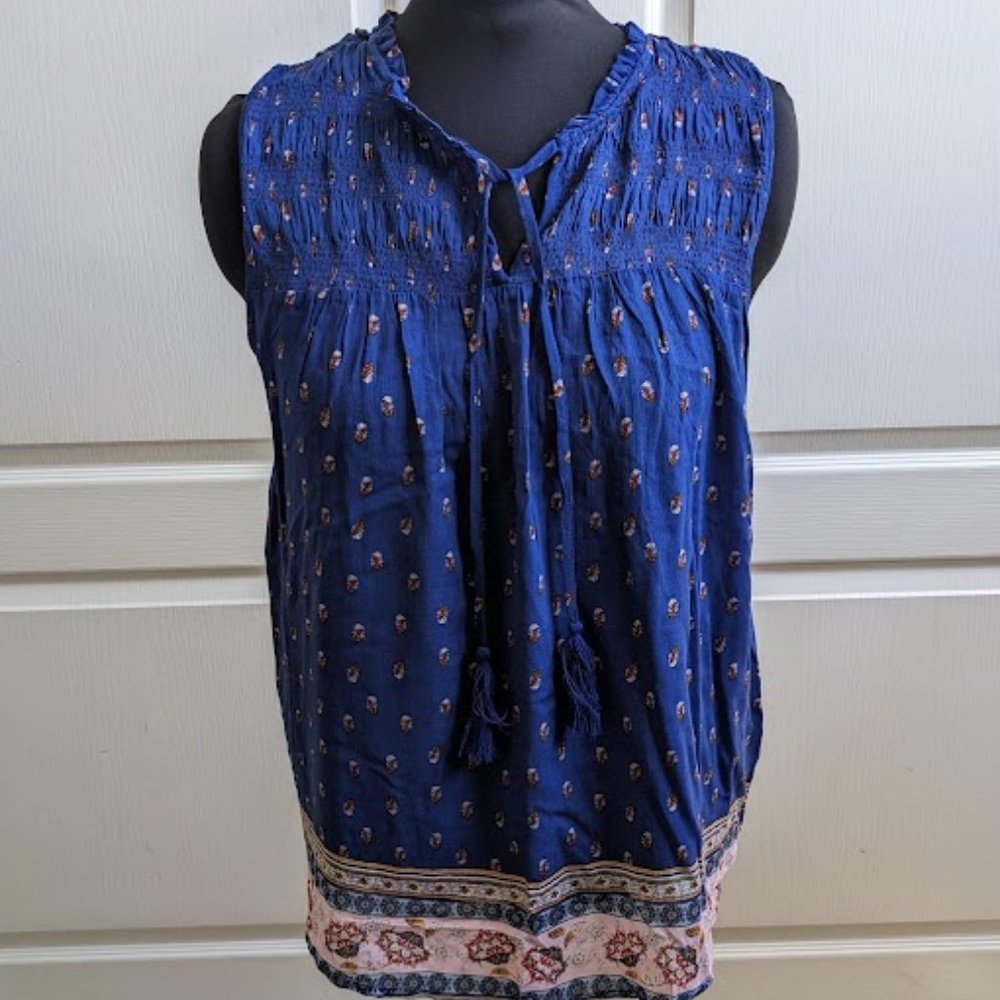 Rewind Top - casual flowy loose-fitting peasant swing tank top
